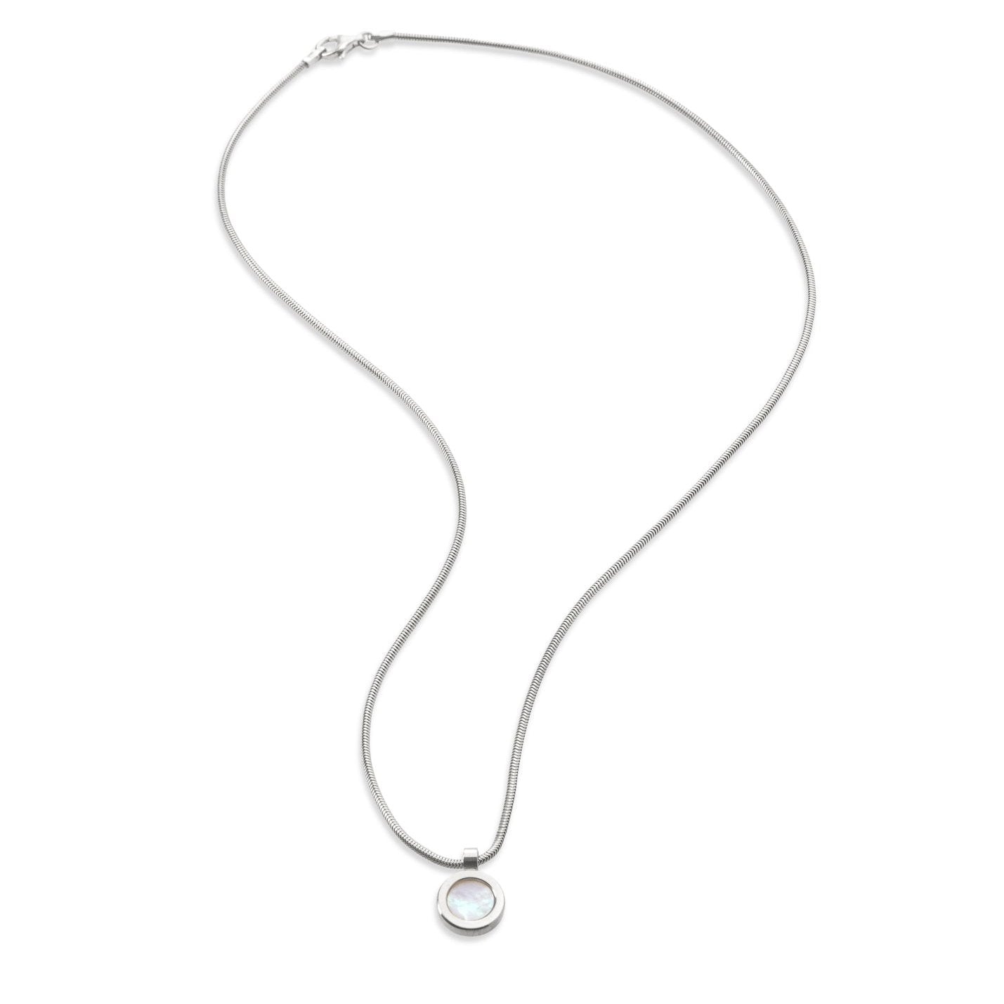 Kyō Dot náhrdelník - stříbro Ag (925/1000), perleť