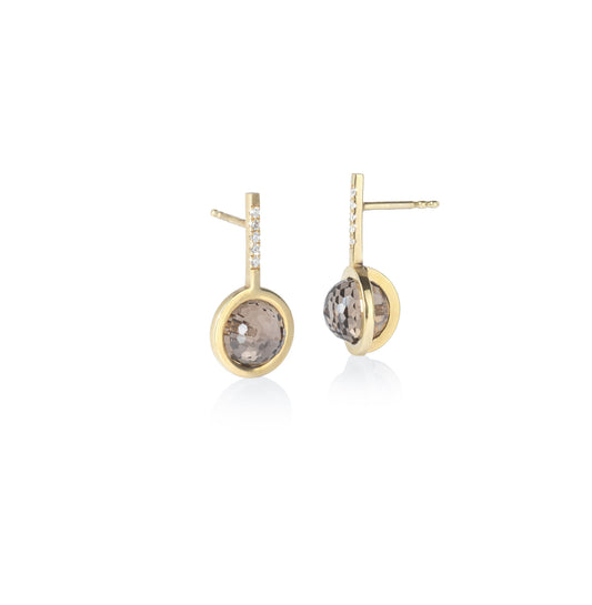 Earth Gems N°4 malé – náušnice s lab-grown diamanty