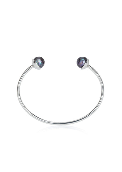 Náramek Éclat Noir - stříbro Ag (925/1000), perly