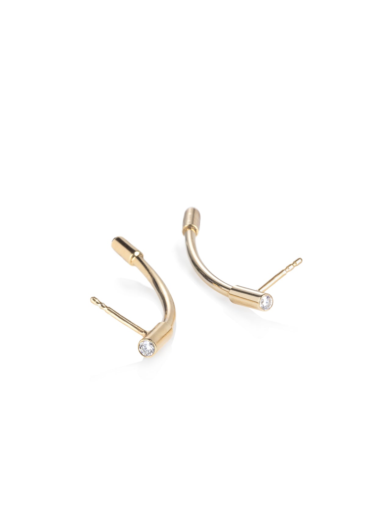 Moia Earrings - silver Ag (925/1000), Moissanites