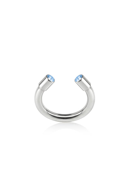 Stříbrný prsten Moia BOLD s moissanity