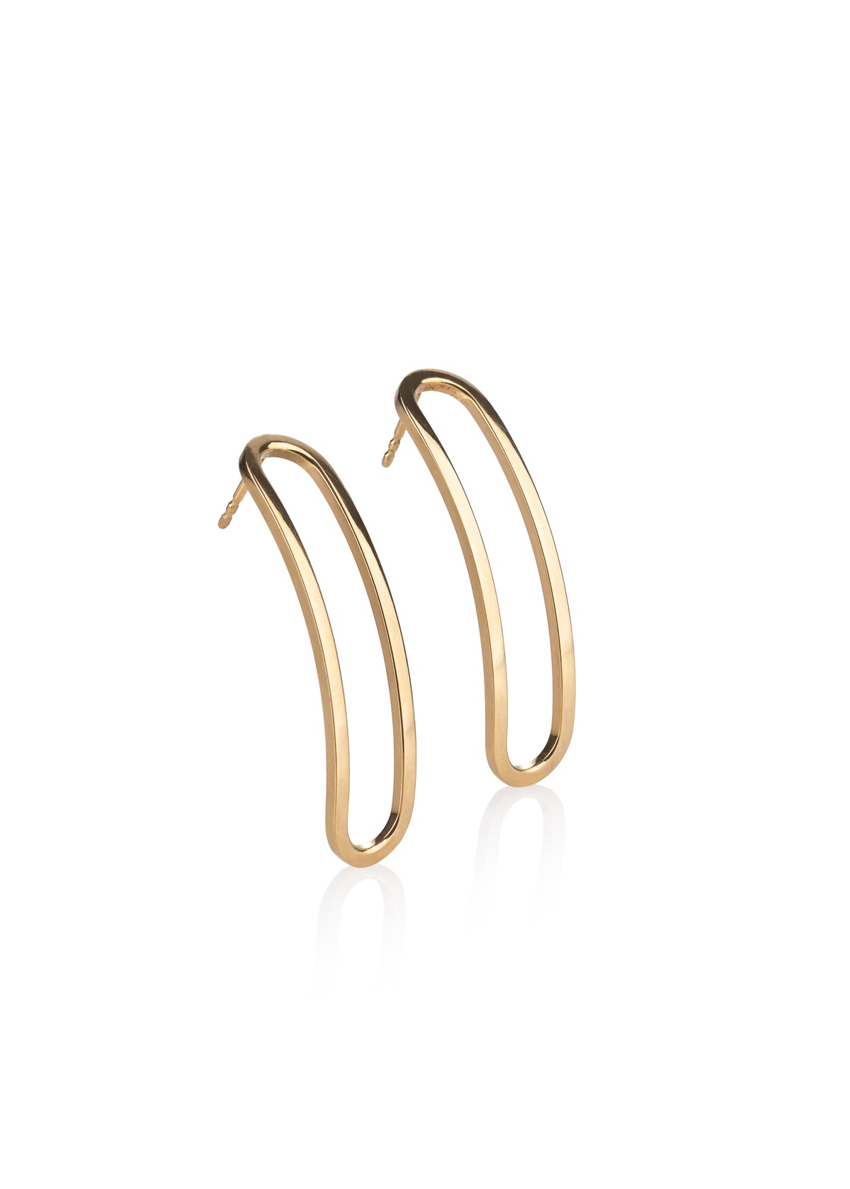 Designové minimalistické náušnice ze stříbra nebo 14k zlata z kolekce Earth Pearls – Katerina Reich