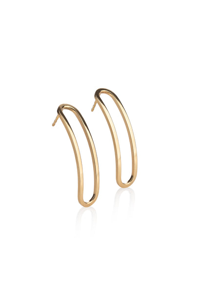 Designové minimalistické náušnice ze stříbra nebo 14k zlata z kolekce Earth Pearls – Katerina Reich