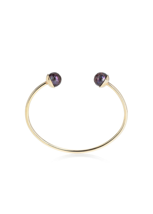 Náramek Éclat Noir - stříbro Ag (925/1000), perly