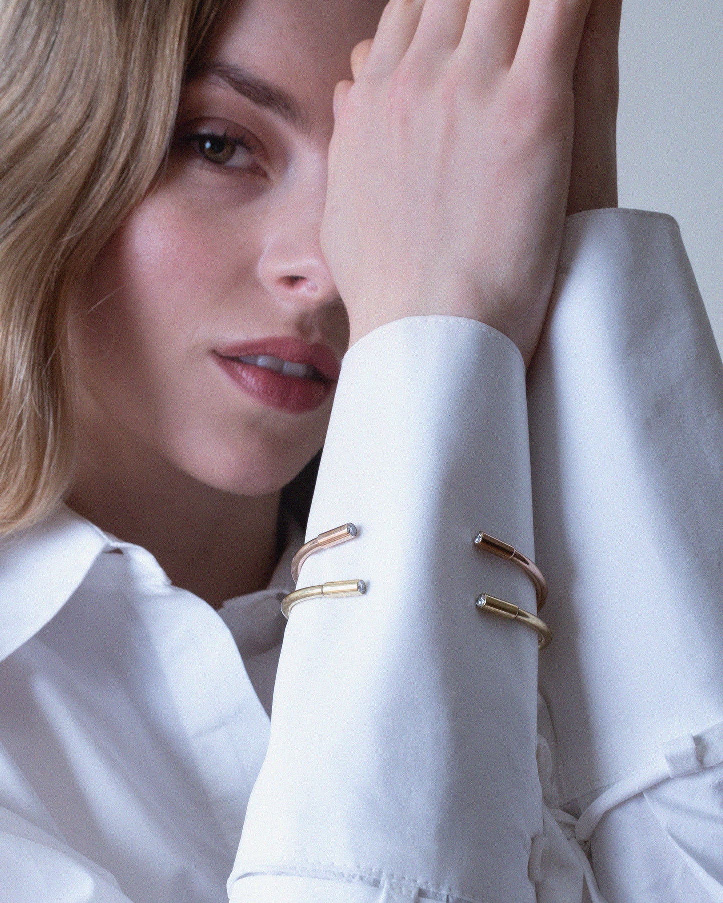 Náramek Moia - stříbro Ag (925/1000), Moissanity