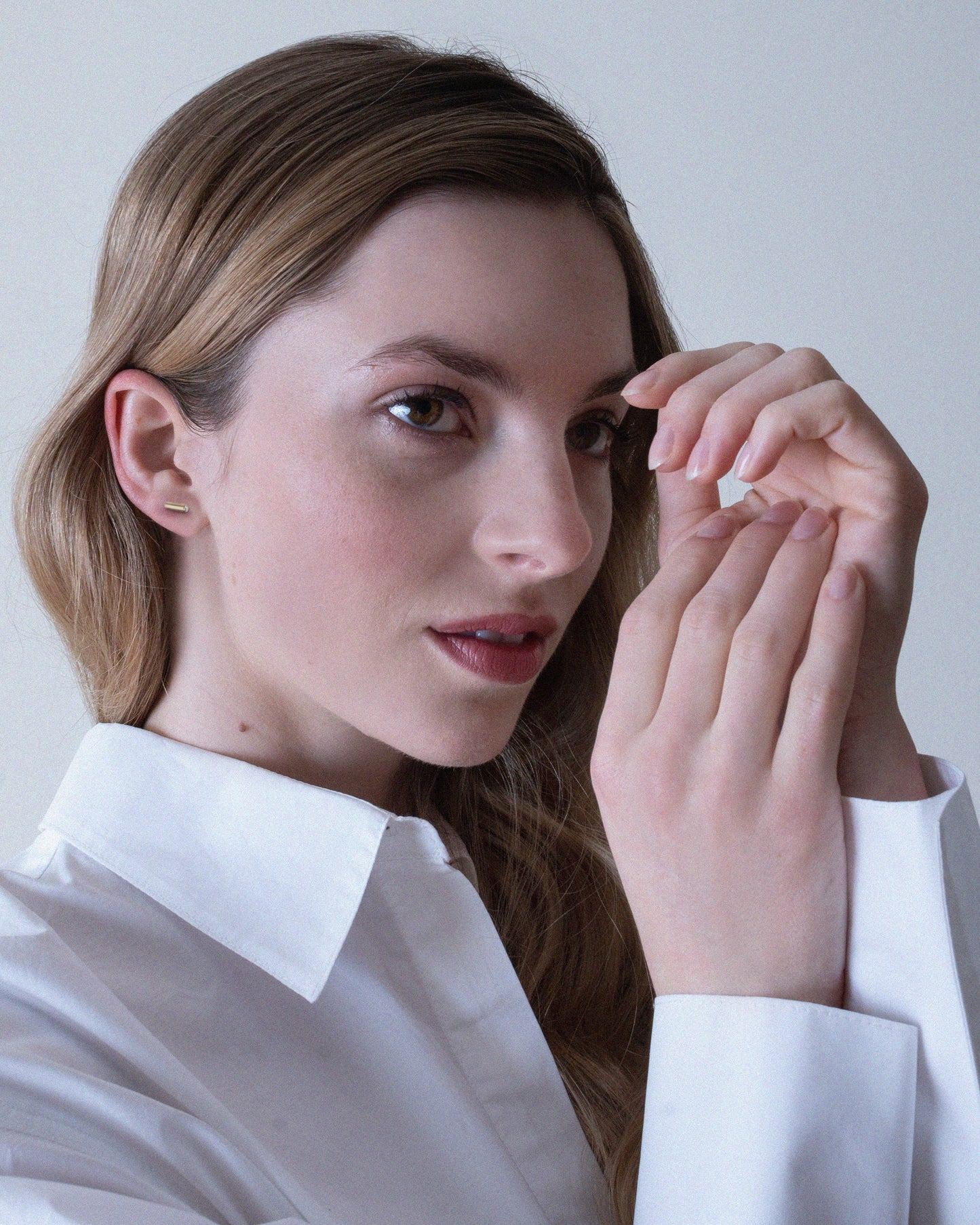 Náušnice Moia - stříbro Ag (925/1000), Moissanity